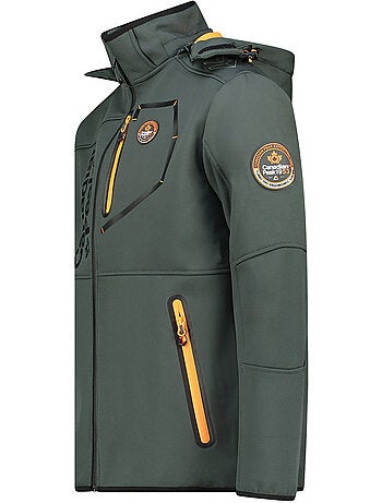 Veste softshell coupe-vent à capuche royauteak – canadian peak