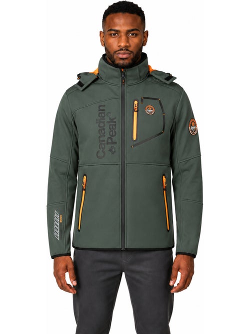 Veste softshell coupe-vent à capuche royauteak – canadian peak - Kiabi