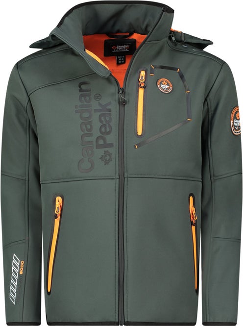 Veste softshell coupe-vent à capuche royauteak – canadian peak - Kiabi