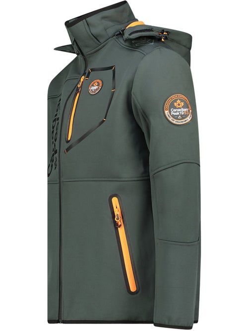Veste softshell coupe-vent à capuche royauteak – canadian peak - Kiabi