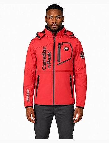 Veste softshell coupe-vent à capuche royauteak – canadian peak