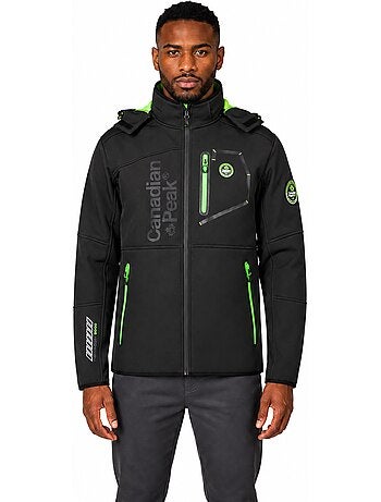 Veste softshell coupe-vent à capuche royauteak – canadian peak