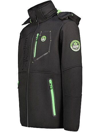 Veste softshell coupe-vent à capuche royauteak – canadian peak