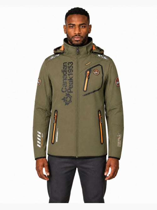 Veste softshell coupe-vent à capuche royauteak – canadian peak - Kiabi