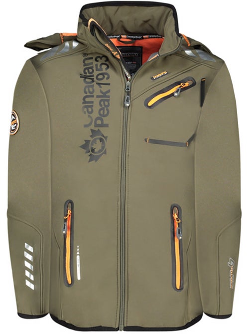 Veste softshell coupe-vent à capuche royauteak – canadian peak - Kiabi