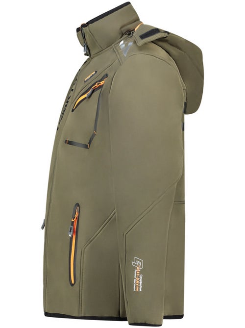 Veste softshell coupe-vent à capuche royauteak – canadian peak - Kiabi