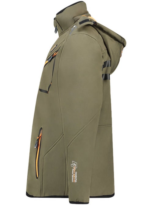 Veste softshell coupe-vent à capuche royauteak – canadian peak - Kiabi