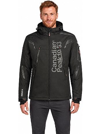 Veste softshell coupe-vent à capuche talenteak – canadian peak