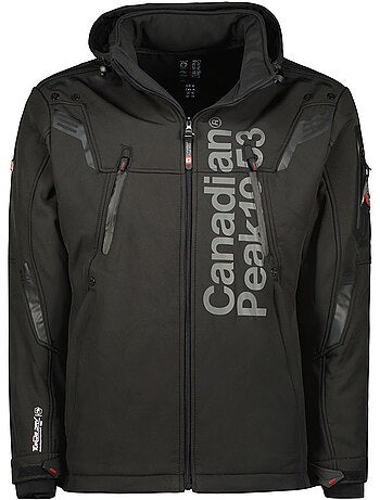 Veste softshell coupe-vent à capuche talenteak – canadian peak