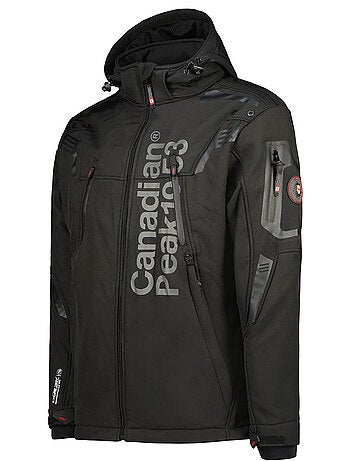 Veste softshell coupe-vent à capuche talenteak – canadian peak
