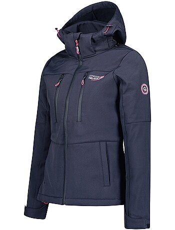 Veste softshell coupe-vent doublée polaire timmexeak – canadian peak