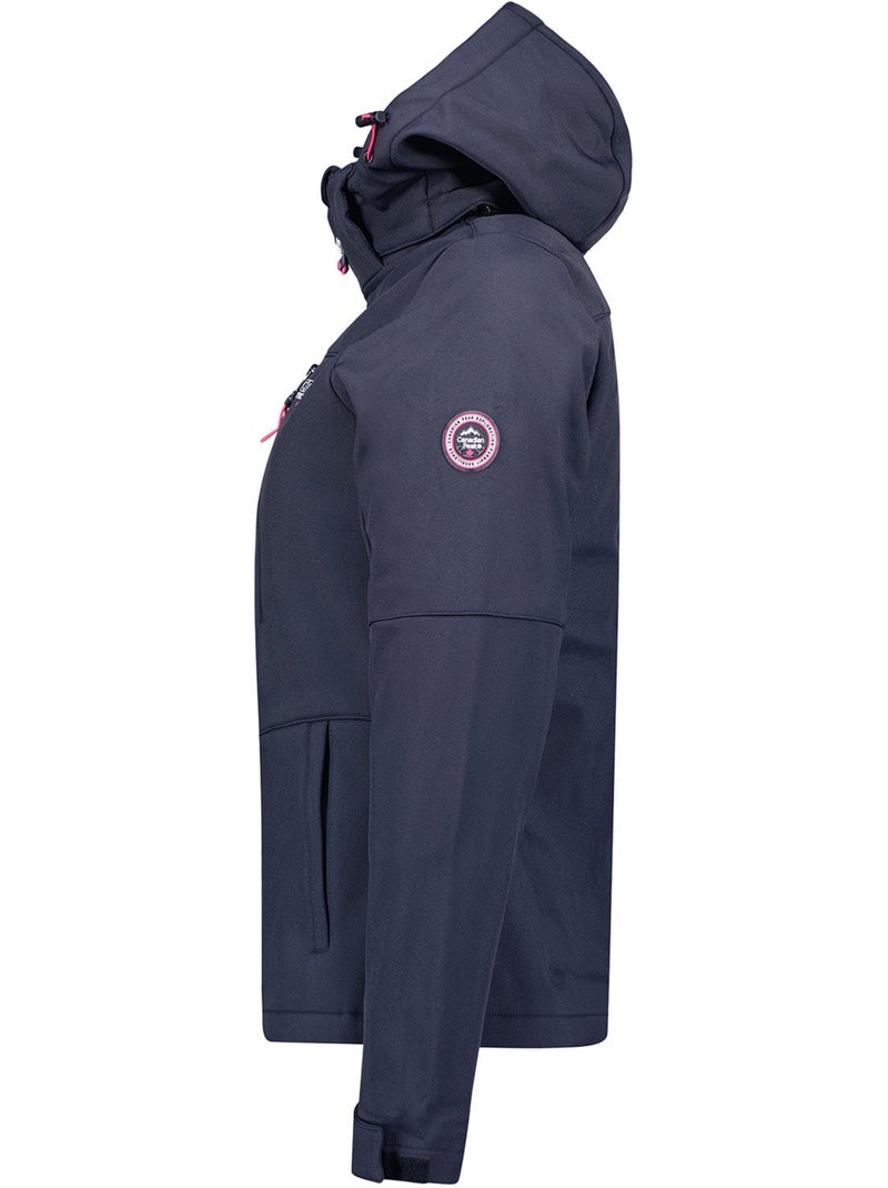 Veste softshell coupe-vent doublée polaire timmexeak – canadian peak Bleu Noir - Kiabi