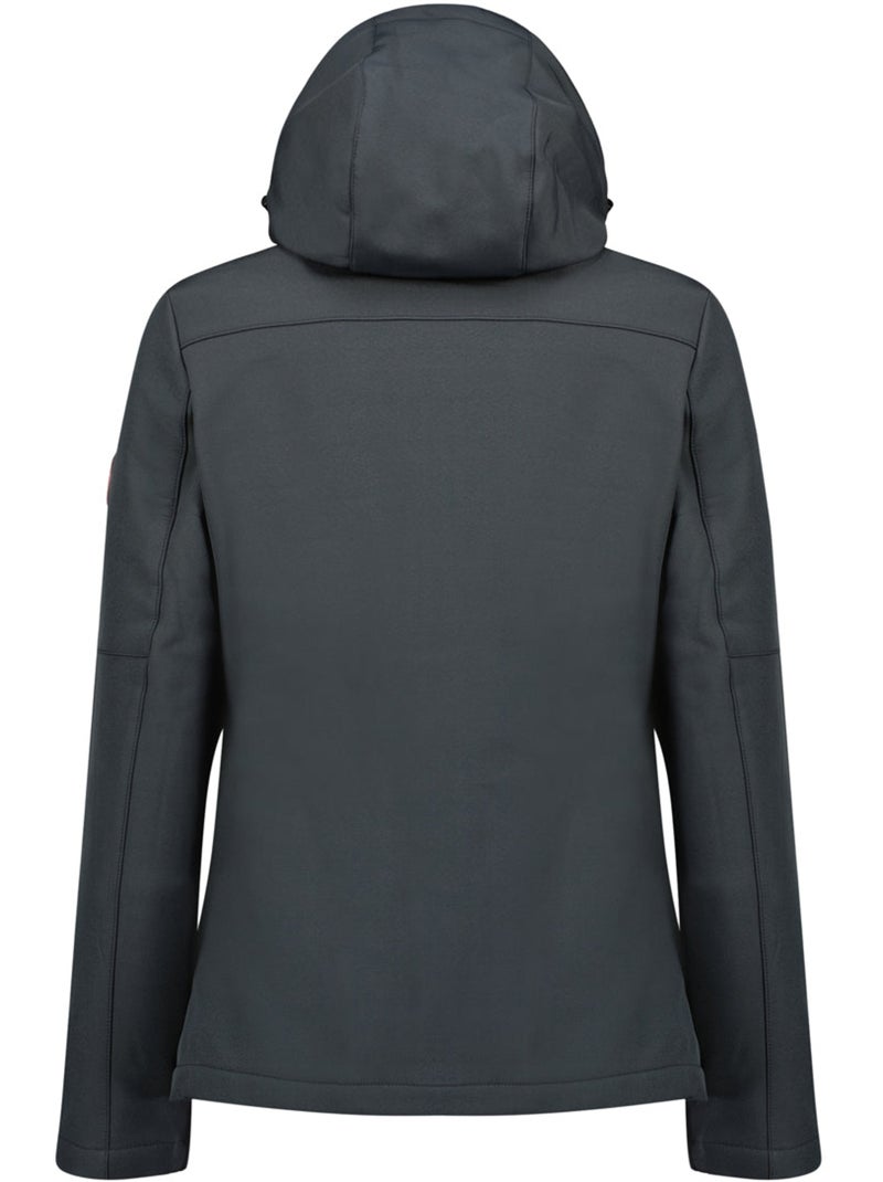 Veste softshell coupe-vent doublée polaire timmexeak – canadian peak Gris Noir - Kiabi