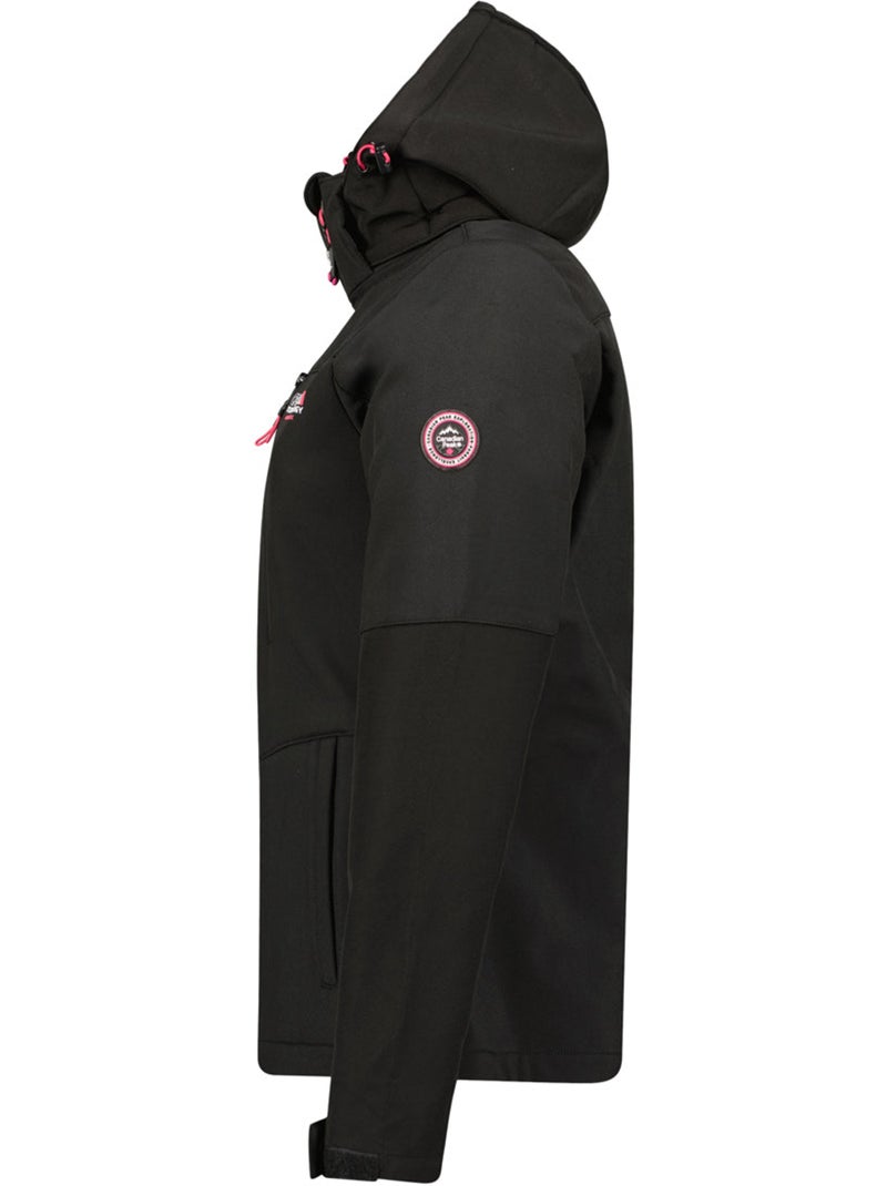 Veste softshell coupe-vent doublée polaire timmexeak – canadian peak Noir - Kiabi