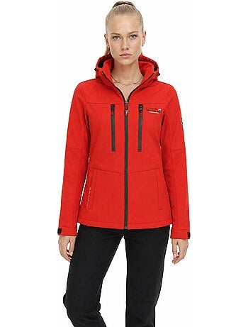 Veste softshell coupe-vent doublée polaire timmexeak – canadian peak