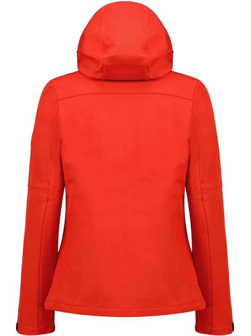 Veste softshell coupe-vent doublée polaire timmexeak – canadian peak Noir Rouge - Kiabi