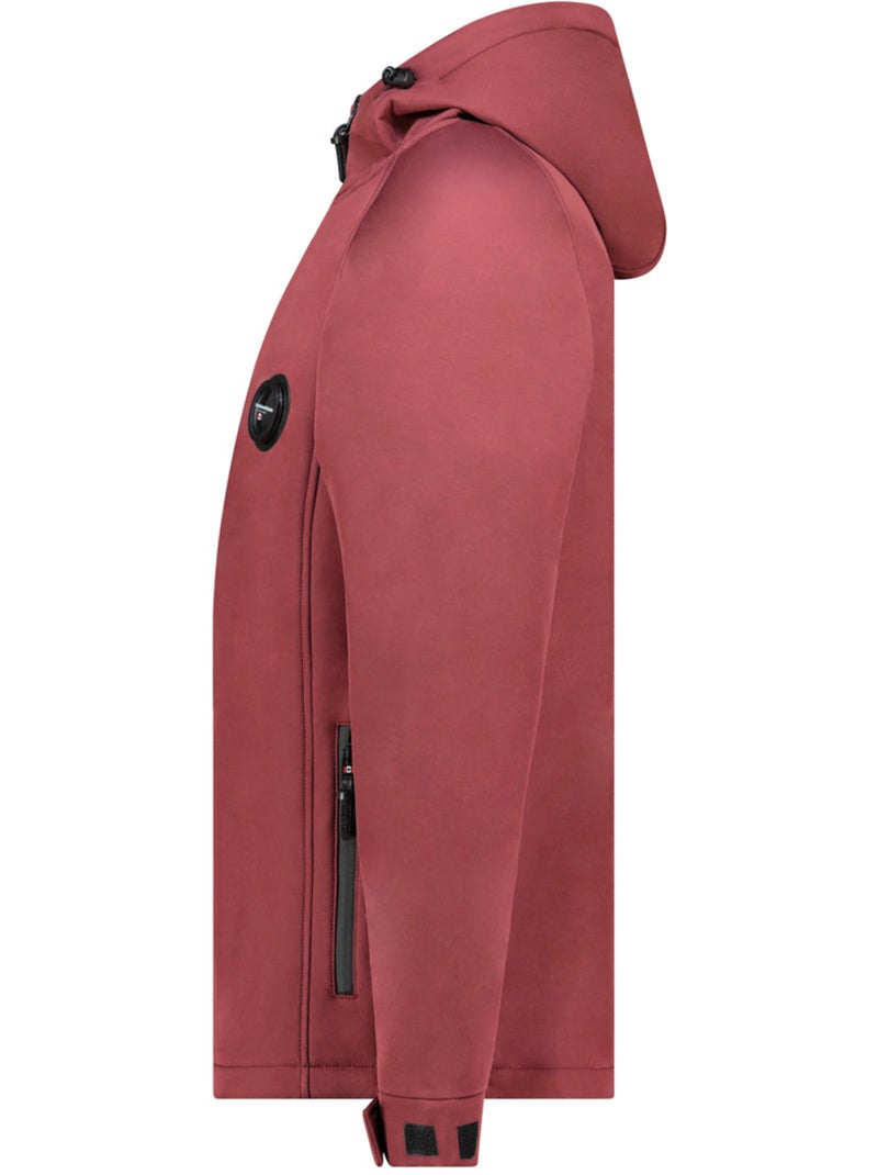 Veste softshell déperlante à capuche tamigoglasseak – canadian peak Bordeaux - Kiabi