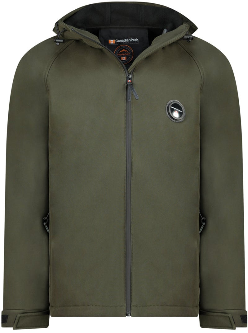 Veste softshell déperlante à capuche tamigoglasseak – canadian peak Kaki - Kiabi
