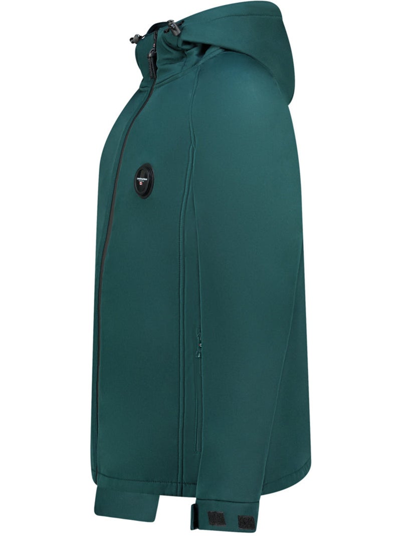 Veste softshell déperlante à capuche tamigoglasseak – canadian peak Vert foncé - Kiabi