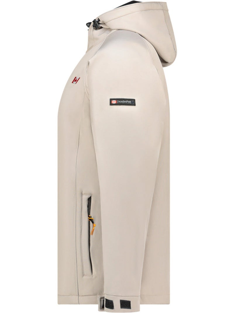 Veste softshell déperlante à capuche tamigoloreak – canadian peak Beige - Kiabi