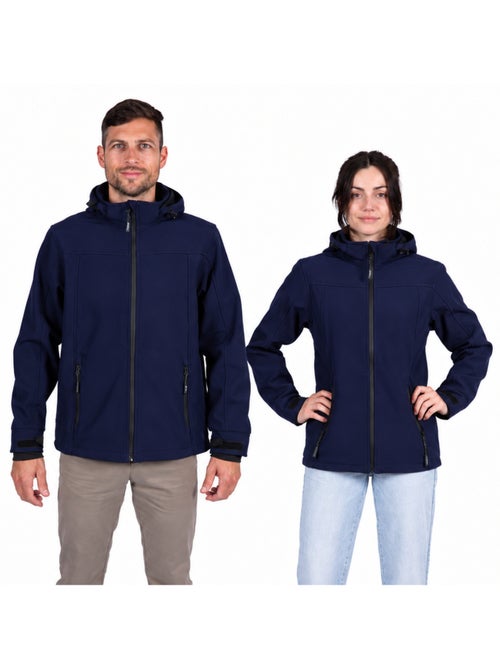Veste softshell homme ou femme 'breizh océan' doublure polaire déperlante - Kiabi Veste softshell homme ou femme 'breizh océan' doublure polaire déperlante - Kiabi
