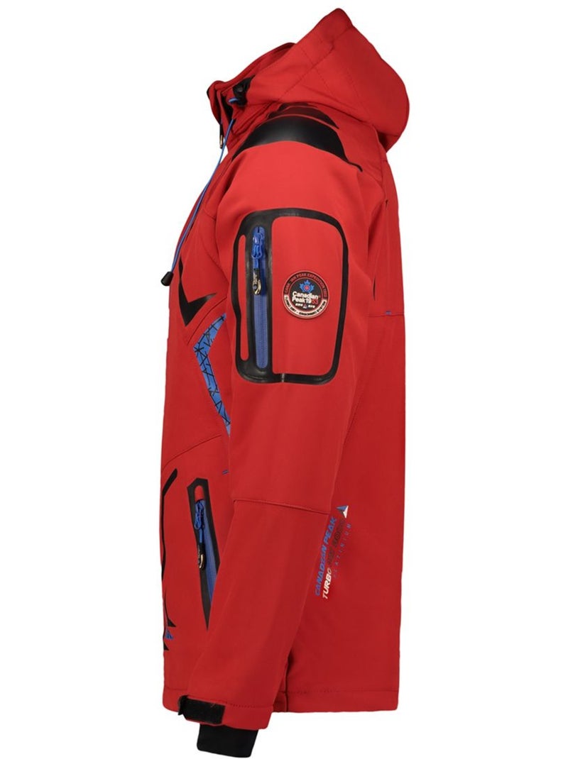 Veste softshell imperméable à capuche amovible tourmaline – canadian peak Gris foncé - Kiabi