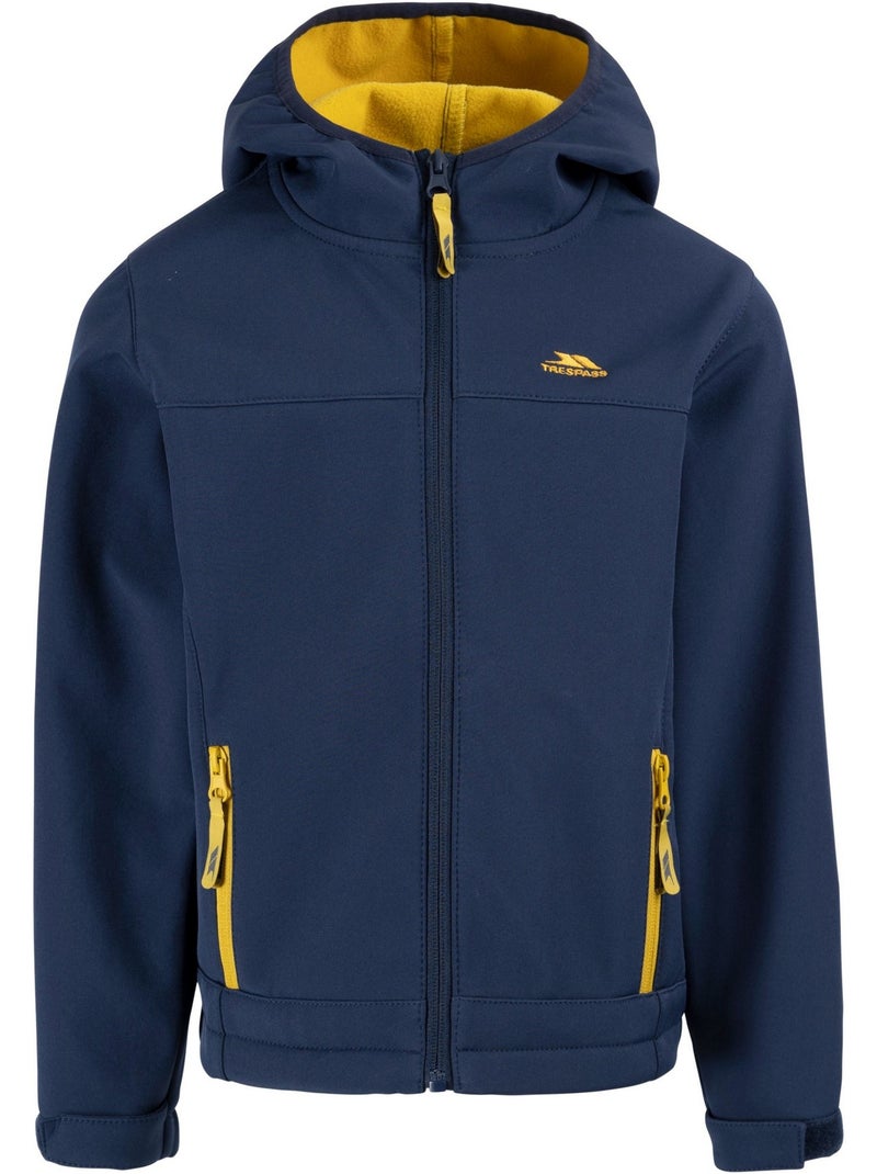 Veste softshell imperméable à capuche faster - trespass Bleu - Kiabi