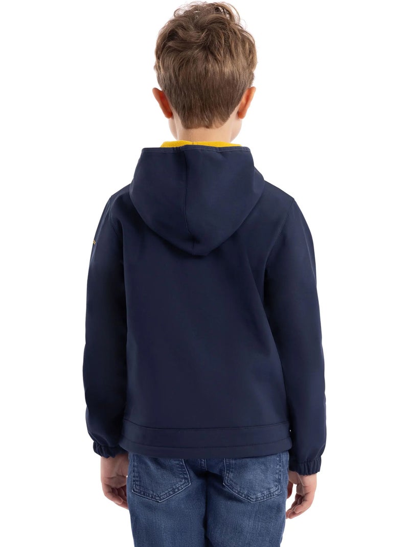 Veste softshell imperméable à capuche faster - trespass Bleu - Kiabi