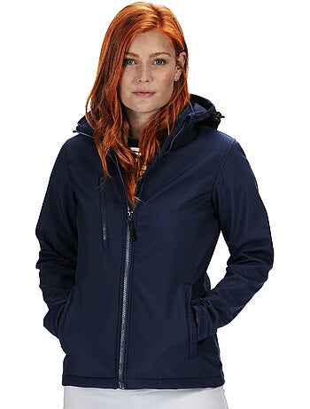 Veste softshell unie à capuche amovible et poche sur poitrine - regatta professional