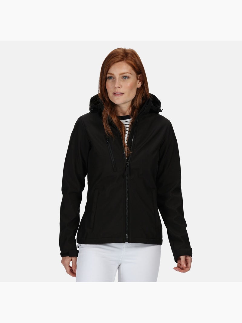 Veste softshell unie à capuche amovible et poche sur poitrine - regatta professional Noir - Kiabi
