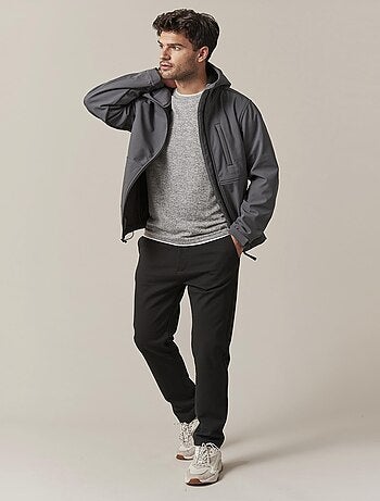 Veste streetwear unie à capuche 'Deeluxe'