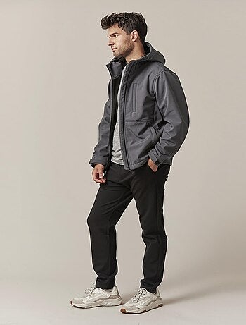 Veste streetwear unie à capuche 'Deeluxe'