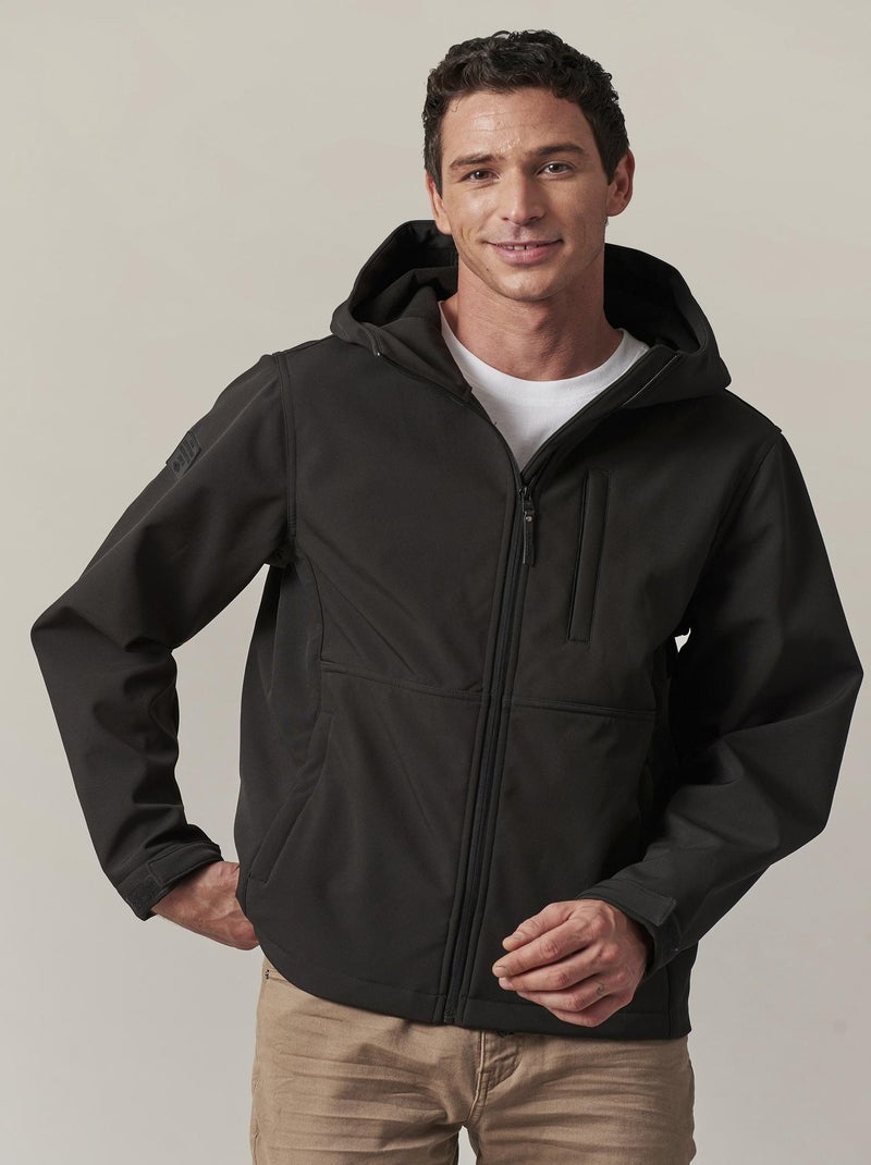 Veste streetwear unie à capuche  'Deeluxe' Noir - Kiabi