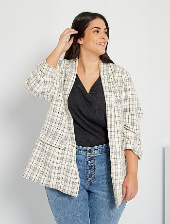 Veste structurée imprimée