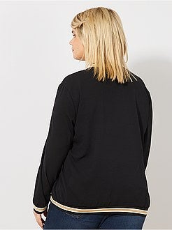 Veste style bomber avec détail col et poignets - Kiabi