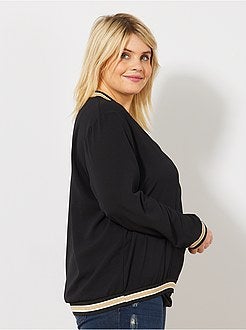 Veste style bomber avec détail col et poignets - Kiabi