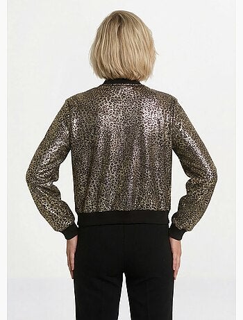 Veste style bomber imprimé métallisé - AFIBEL