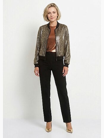 Veste style bomber imprimé métallisé - AFIBEL