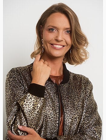 Veste style bomber imprimé métallisé - AFIBEL