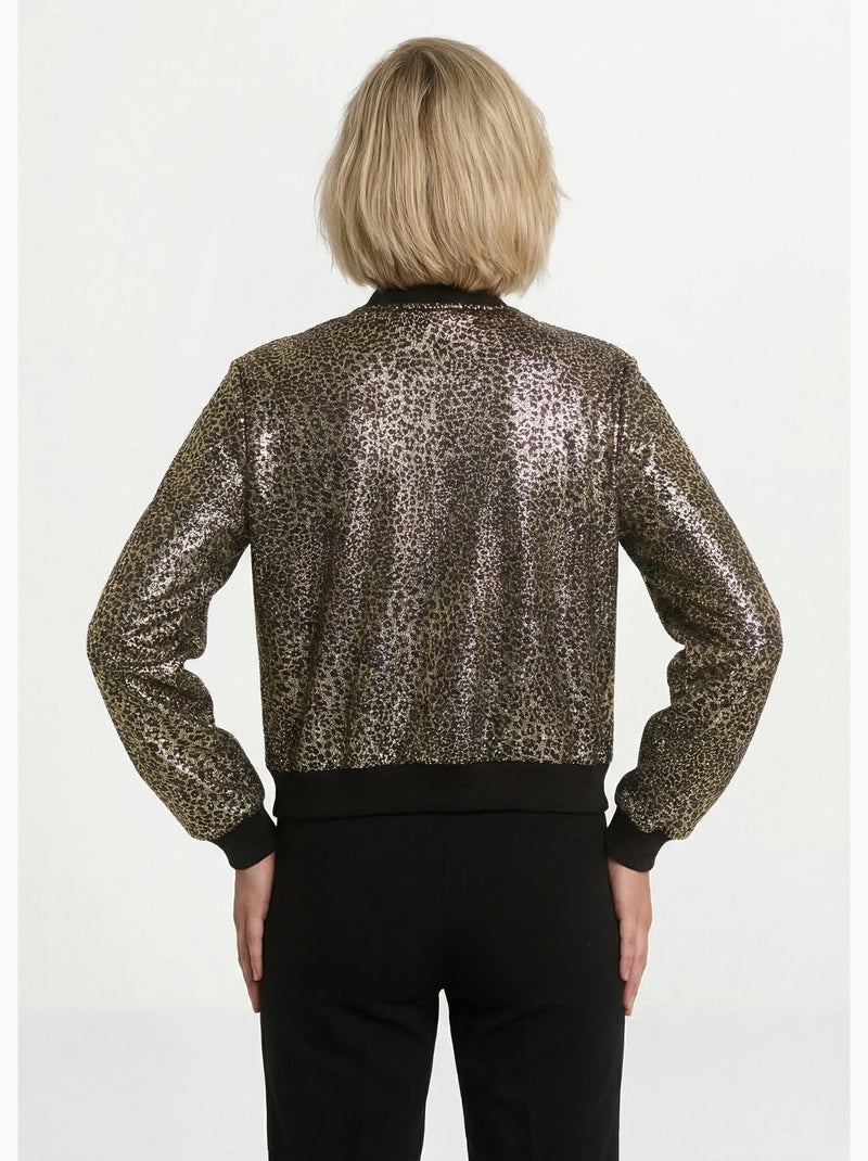 Veste style bomber imprimé métallisé - AFIBEL Multicolore - Kiabi