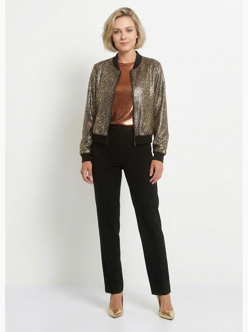Veste style bomber imprimé métallisé - AFIBEL - Kiabi