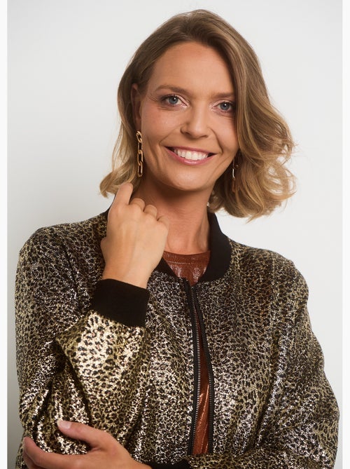 Veste style bomber imprimé métallisé - AFIBEL - Kiabi
