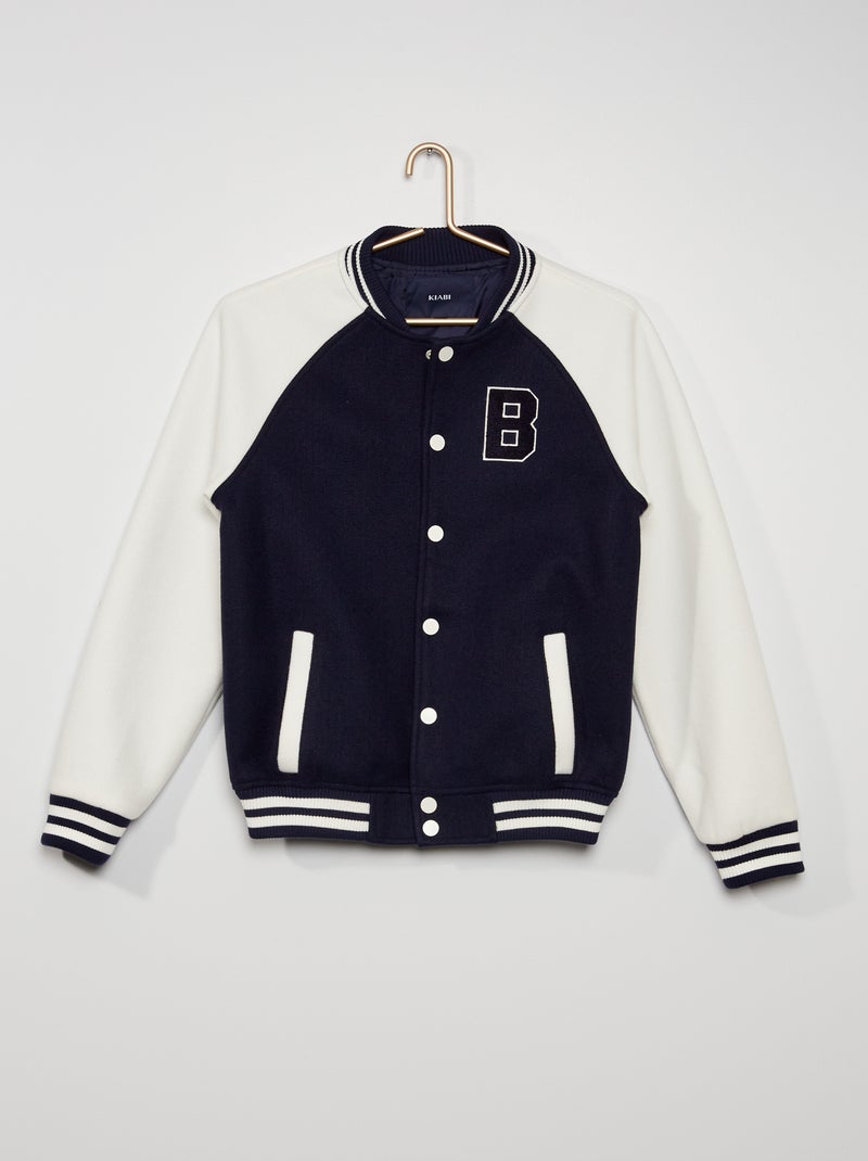 Veste style teddy bleu Ve - Kiabi