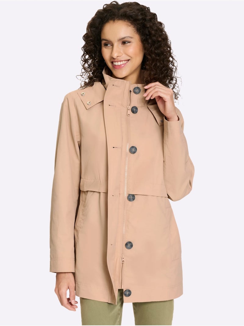 Veste Style Trench-coat Tendance - Helline Beige - Kiabi