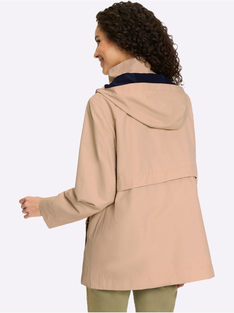 Veste Style Trench-coat Tendance - Helline Beige - Kiabi