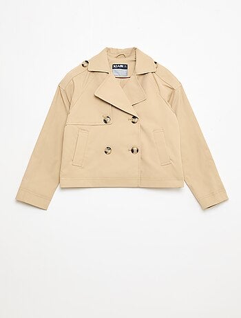 Veste style trench col tailleur