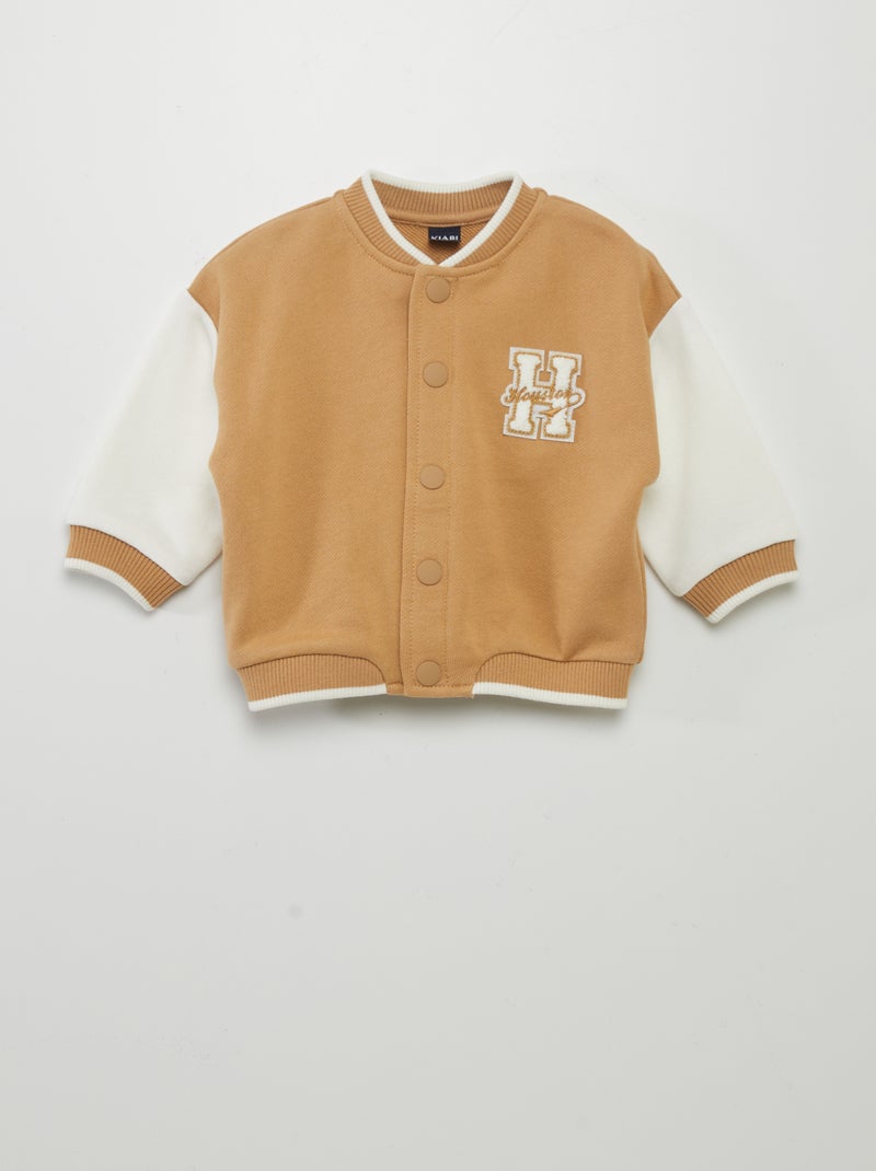 Veste style université américaine Beige - Kiabi