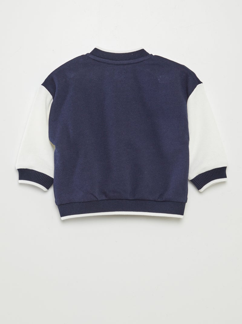 Veste style université Américaine Bleu - Kiabi