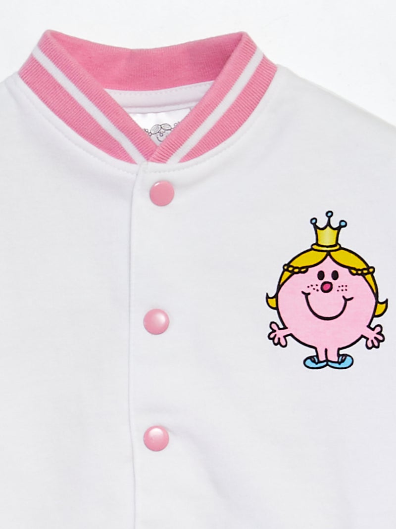 Veste style université américaine 'Monsieur Madame' Rose - Kiabi