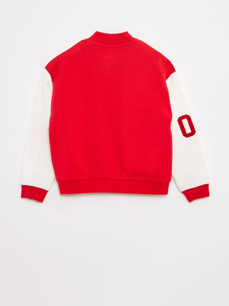 Veste style université américaine Rouge - Kiabi